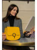 Victor & Hugo Paris Leder-Umhängetasche "Silvia" in Gelb - (B)23 x (H)18 x (T)7 cm