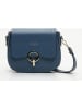 Victor & Hugo Paris Leren schoudertas "Silvia" blauw - (B)23 x (H)18 x (D)7 cm
