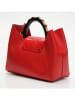 Victor & Hugo Paris Leren handtas "Ana" rood (B)35 x (H)27 x (D)13,5 cm