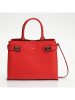 Victor & Hugo Paris Leder-Henkeltasche "Lorie" in Rot - (B)34 x (H)26 x (T)14 cm