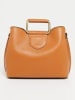 Victor & Hugo Paris Leder-Henkeltasche "Biana" in Hellbraun - (B)29 x (H)25 x (T)13,5 cm