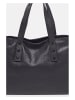 Victor & Hugo Paris Leder-Schultertasche "Mars" in Schwarz - (B)33,5 x (H)26 x (T)11 cm