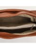Victor & Hugo Paris Leder-Umhängetasche "Ylena" in Camel - (B)25 x (H)24 x (T)8 cm