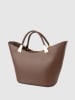 Victor & Hugo Paris Leder-Henkeltasche "Lety" in Braun - (B)28,5 x (H)17 x (T)12 cm
