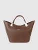Victor & Hugo Paris Leder-Henkeltasche "Lety" in Braun - (B)28,5 x (H)17 x (T)12 cm