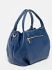 Victor & Hugo Paris Leder-Henkeltasche "Mao" in Blau - (B)24 x (H)19 x (T)13 cm