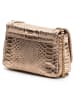 Victor & Hugo Paris Leder-Schultertasche "Kiera" in Gold - (B)21 x (H)15 x (T)7 cm