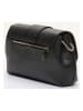 Victor & Hugo Paris Leder-Schultertasche "Irine" in Schwarz - (B)30 x (H)15 x (T)6 cm