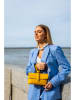 Victor & Hugo Paris Leder-Henkeltasche "Emy" in Gelb - (B)22 x (H)11 x (T)5 cm