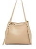 Victor & Hugo Paris Leder-Schultertasche "Yda" in Beige - (B)30 x (H)24 x (T)13 cm