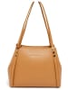 Victor & Hugo Paris Leder-Schultertasche "Yda" in Camel - (B)30 x (H)24 x (T)13 cm