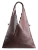 Victor & Hugo Paris Leder-Shopper "Orlane" in Braun - (B)40 x (H)35 x (T)5 cm