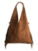 Victor & Hugo Paris Leder-Schultertasche "Sorrel" in Braun - (B)40 x (H)35 x (T)3 cm