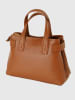 Victor & Hugo Paris Leder-Henkeltasche "Mini Luna" in Hellbraun - (B)28 x (H)20 x (T)11 cm