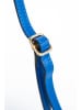 Victor & Hugo Paris Leder-Umhängetasche "Rhea" in Blau - (B)24 x (H)19 x (T)6 cm