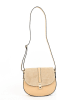 Victor & Hugo Paris Leder-Umhängetasche "Rhea" in Beige - (B)24 x (H)19 x (T)6 cm