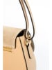 Victor & Hugo Paris Leder-Umhängetasche "Rhea" in Beige - (B)24 x (H)19 x (T)6 cm