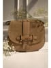 Victor & Hugo Paris Leder-Umhängetasche "Selva" in Hellbraun - (B)21 x (H)18 x (T)6 cm