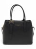 Victor & Hugo Paris Leder-Schultertasche "Tuileries" in Schwarz - (B)31 x (H)23 x (T)11 cm
