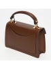 Victor & Hugo Paris Leren handtas "Leah" in bruin - (B)18,5 x (H)12,5 x (D)6 cm