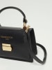Victor & Hugo Paris Leder-Henkeltasche "Leah" in Schwarz - (B)18,5 x (H)12,5 x (T)6 cm