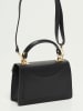 Victor & Hugo Paris Leren handtas "Leah" zwart - (B)18,5 x (H)12,5 x (D)6 cm
