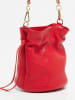 Victor & Hugo Paris Leder-Umhängetasche "Eonora" in Rot - (B)17 x (H)19 x (T)15 cm