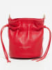 Victor & Hugo Paris Leder-Umhängetasche "Eonora" in Rot - (B)17 x (H)19 x (T)15 cm