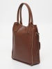 Victor & Hugo Paris Skórzany shopper bag "Noa" w kolorze brązowym - 34 x 38 x 11 cm
