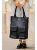 Victor & Hugo Paris Skórzany shopper bag "Noa" w kolorze czarnym - 34 x 38 x 11 cm