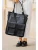 Victor & Hugo Paris Leder-Shopper "Noa" in Schwarz - (B)34 x (H)38 x (T)11 cm