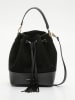 Victor & Hugo Paris Leren handtas "Livy" zwart - (B)21,5 x (H)27 x (D)15 cm