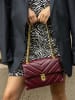 Victor & Hugo Paris Leder-Umhängetasche  in Bordeaux - (B)26 x (H)18 x (T)9,5 cm