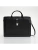 Victor & Hugo Paris Leder-Henkeltasche "Willo" in Schwarz - (B)40 x (H)30 x (T)11 cm