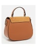 Victor & Hugo Paris Leder-Henkeltasche "Mina" in Camel - (B)24 x (H)19 x (T)10,5 cm