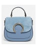 Victor & Hugo Paris Leren handtas "Mina" lichtblauw - (B)24 x (H)19 x (D)10,5 cm