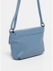 Victor & Hugo Paris Leder-Umhängetasche "Joyce" in Blau - (B)26 x (H)16 x (T)6 cm