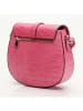 Victor & Hugo Paris Leder-Umhängetasche "Kara" in Pink  - (B)22 x (H)18 x (T)6 cm