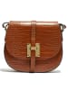 Victor & Hugo Paris Leder-Umhängetasche "Kara" in Camel  - (B)22 x (H)18 x (T)6 cm