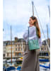 Victor & Hugo Paris Leder-Umhängetasche "Elise" in Mint - (B)22 x (H)23 x (T)13 cm