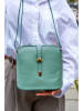 Victor & Hugo Paris Leder-Umhängetasche "Elise" in Mint - (B)22 x (H)23 x (T)13 cm