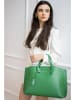 Victor & Hugo Paris Leren handtas "Livel" groen - (B)45 x (H)31 x (D)12 cm