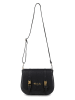 Victor & Hugo Paris Leder-Umhängetasche "Ruth" in Schwarz - (B)26 x (H)20 x (T)8 cm