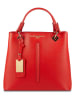 Victor & Hugo Paris Leren handtas "Flamme" rood - (B)28 x (H)24 x (D)14 cm