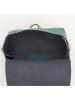 Victor & Hugo Paris Leder-Umhängetasche "Zephyr" in Grün - (B)16 x (H)10 x (T)9 cm