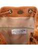 Victor & Hugo Paris Leder-Umhängetasche "Cerise" in Camel - (B)33 x (H)28 x (T)14 cm