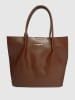 Victor & Hugo Paris Leder-Henkeltasche ''Lava'' in Hellbraun - (B)32 x (H)32 x (T)10 cm