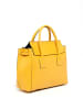 Victor & Hugo Paris Leder-Henkeltasche "Janeu" in Gelb - (B)36 x (H)35 x (T)24 cm