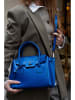 Victor & Hugo Paris Leren handtas "Jeny" blauw - (B)25 x (H)19 x (D)7 cm