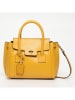 Victor & Hugo Paris Leren handtas "Jeny" geel - (B)25 x (H)19 x (D)7 cm